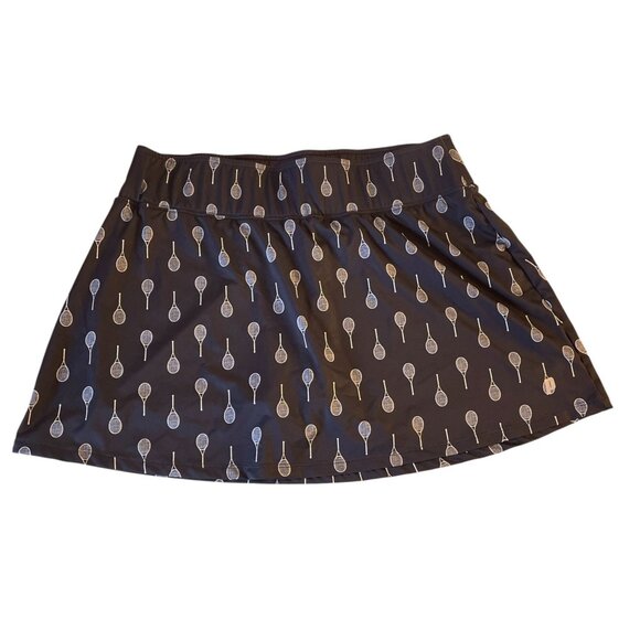 Prince Dresses & Skirts - Prince Tennis Skort Navy with Racket Print SZ XL